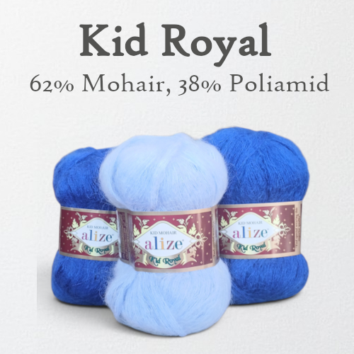 Cieniutka włóczka z moherem ALize Kid Royal